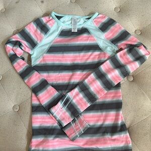 Ivivva Girls- kids lulu long sleeve top with thumb holes size 8